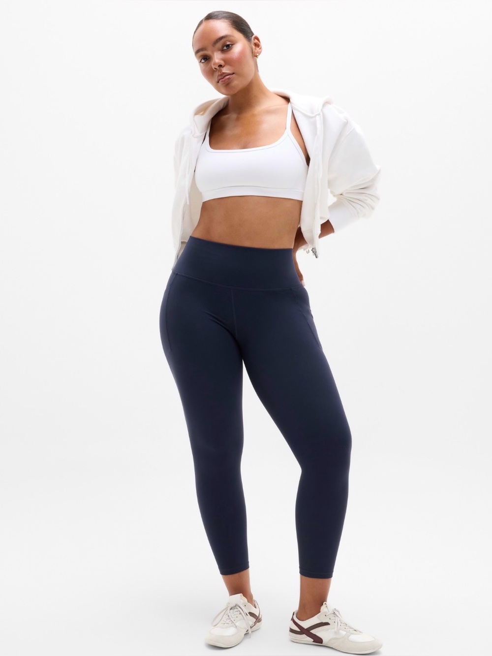NWT Athleta Salutation Stash 7/8 Navy Tight Size 2X